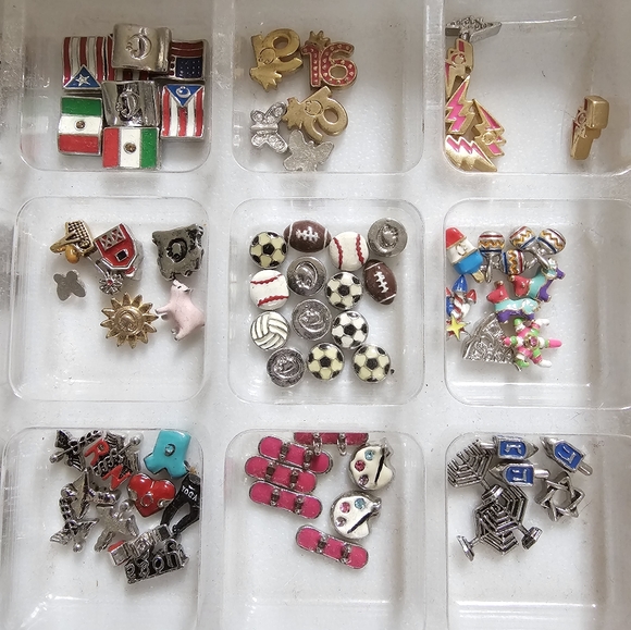 🦉 5/$21 🦉 O2 ORIGAMI OWL LIVING LOCKET FLOATING PETITE MEMORY CHARMS NEW!! - Picture 7 of 16